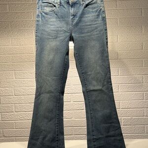 True Religion Blue Flare Wide Leg Jeans